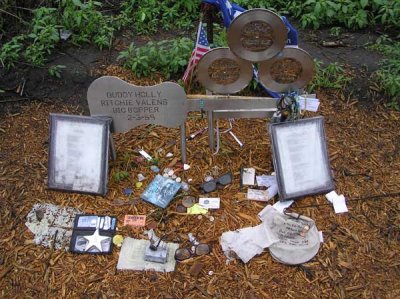 Buddy Holly, Ritchie Valens and Big Bopper plane crash site