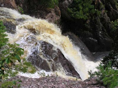 Top of High Falls of the Baptism River