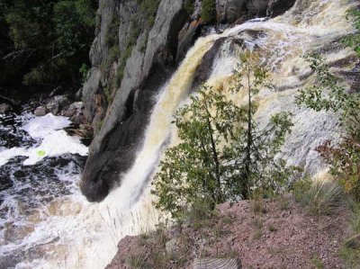 Top of High Falls of the Baptism River