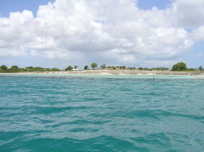 The owner of this small island built an artificial reef which destroyed the beaches