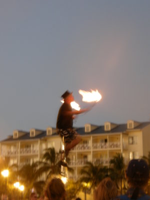 Performer at the sunset festival in Key West.JPG