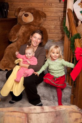 Lauren, Haley and Mr. Bear