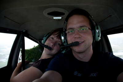 En route over North Dakota