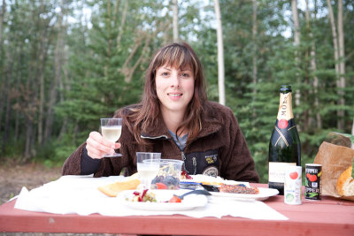 Champagne in Fairbanks!