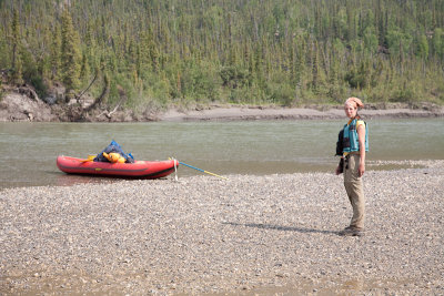 Break on gravel bar