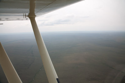 Flying over the North Slope