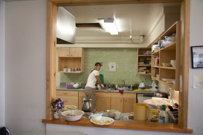 Cooking in the elders residence in Tanana