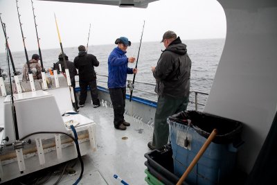 Catching halibut