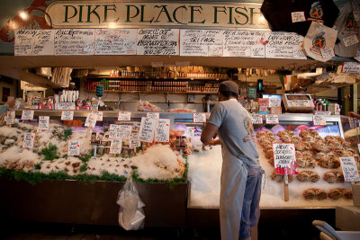 Famous Seattle fish market