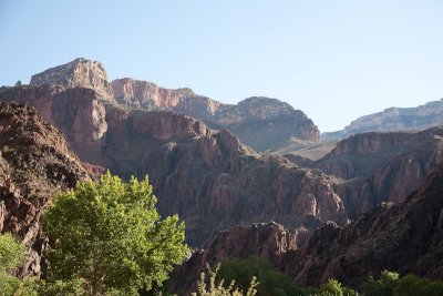 View up from Phantom Ranch