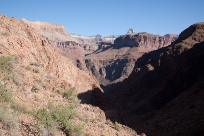 On the way up