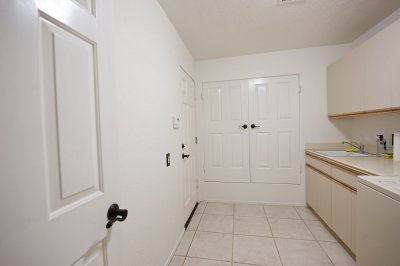 Utility room and garage entry