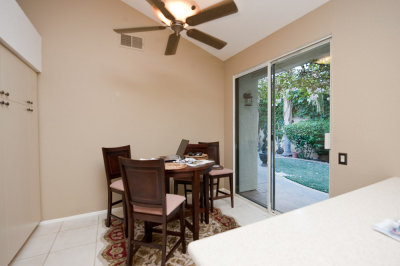 Dining nook view from the kitchen