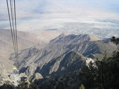 Palm Springs to the right, Coachella Valley