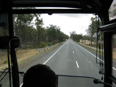 More bus ride from Hobart to Lauceston