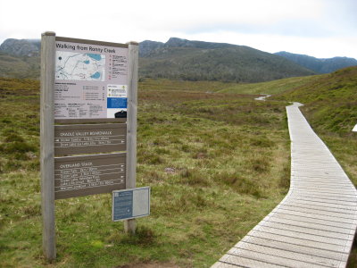 The start of the Overland Track
