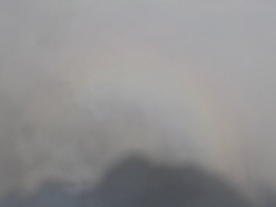My camera did a poor job of capturing the rainbow halo
