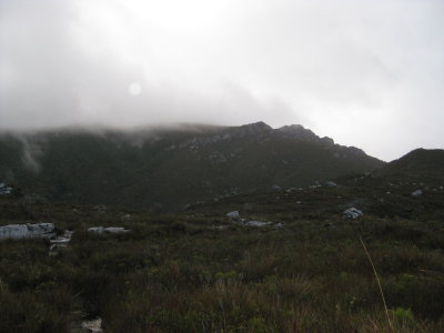 The cloudbase was dropping