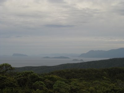 View to the west from the South Cape Range