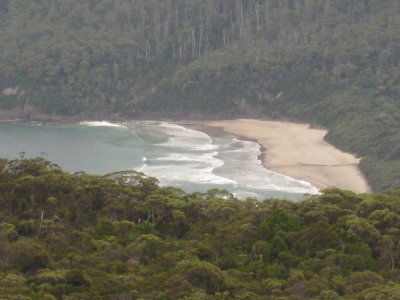 View of Granite Beach from the South Cape Range
