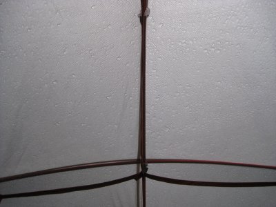 Rain on the tent