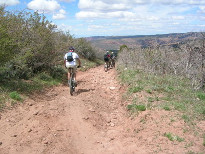 Heading out down Kokopelli's trail
