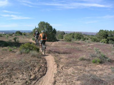 The start of the single track