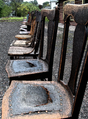 row of chairs