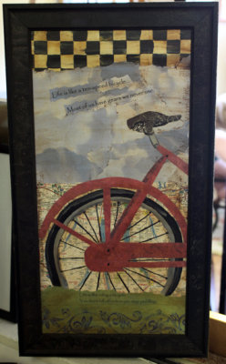 Bicycle mixed-media  -  SOLD