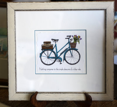 Bicycle print and saying - SOLD