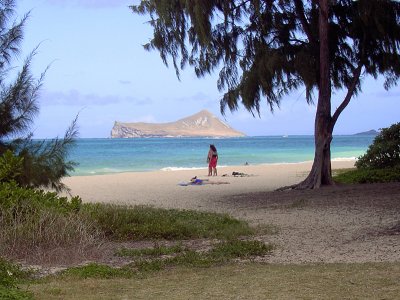 Waimanalo Beach and Rabbit Island