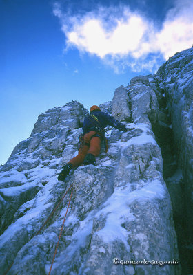 on the buttress