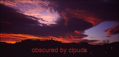 obscured by clouds