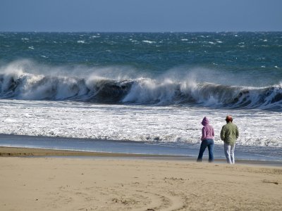 Blustery day at Twin Lakes Beach