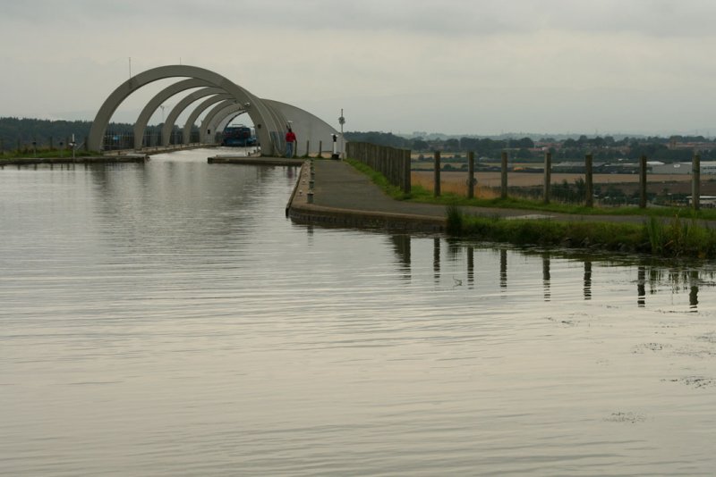 Falkirk wheel - on top