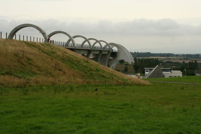 Falkirk wheel - on top