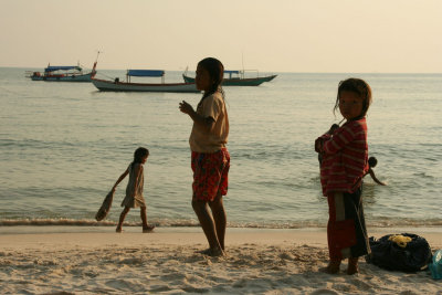 at the beach