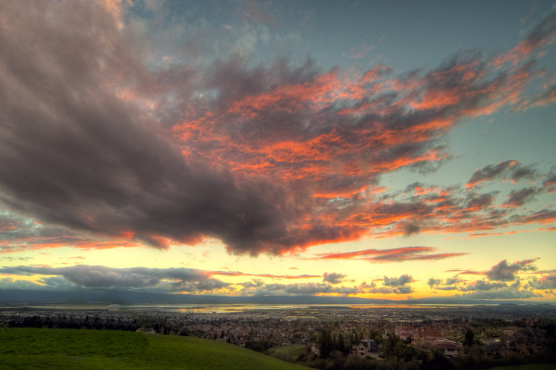 Sunset over the South Bay