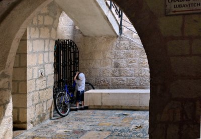 Pinching Dad's Bike