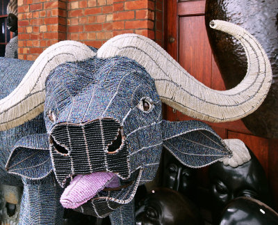 Cape Buffalo Made from Beads-Cape Town