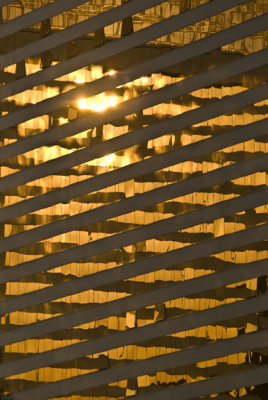 Strip Reflections: Sunrise on Mirage