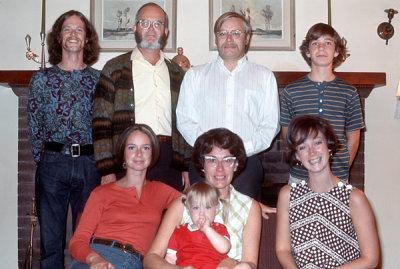 Back Row-David, Bob,Royce Wison,Jonathan Front Row- Ellen, Tammy, Marian, Christine. Seattle 60s