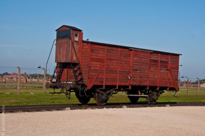 A Lone Cattle Boxcar Used for People