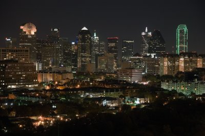 Dallas night skyline
