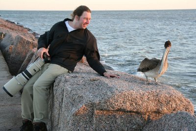 Me and a Brown Pelican