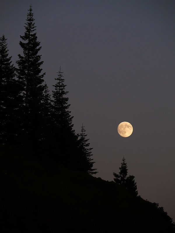 Full moon, Mount Shasta, California, 2008