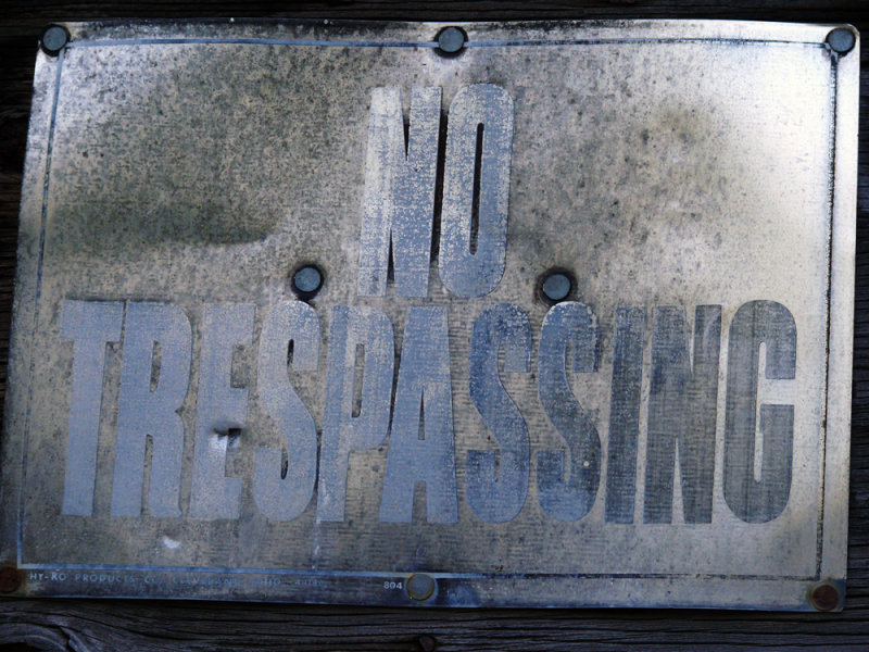 No Trespassing, Pondosa, California, 2008