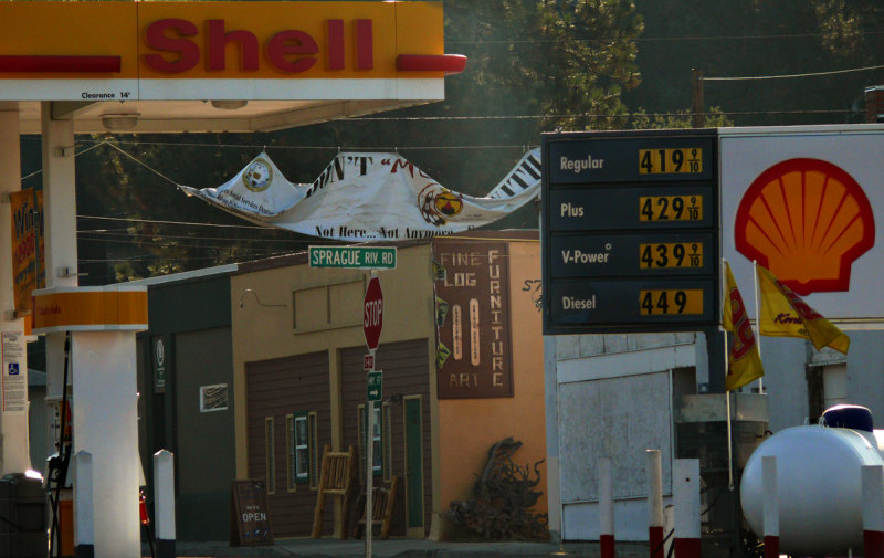 A blizzard of signs, Chiloquin, Oregon, 2008