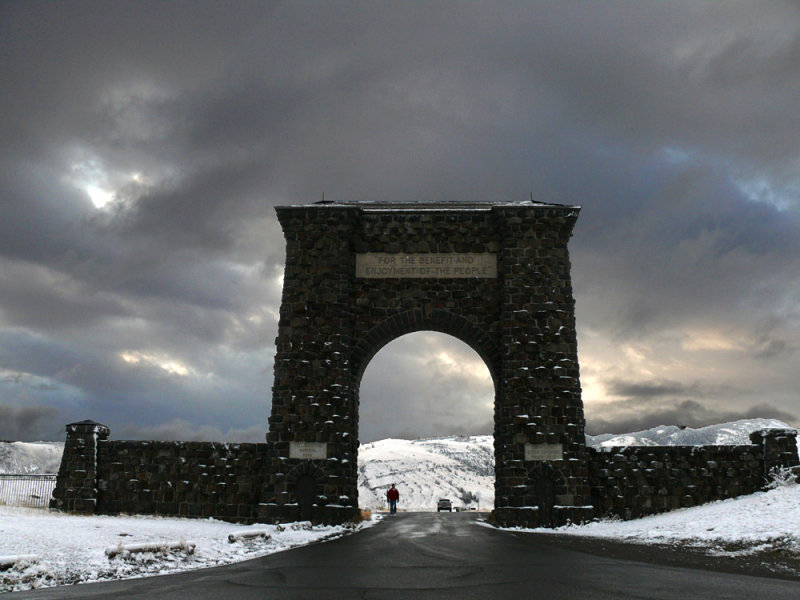 Roosevelt Arch, Yellowstone National Park, Montana, 2008