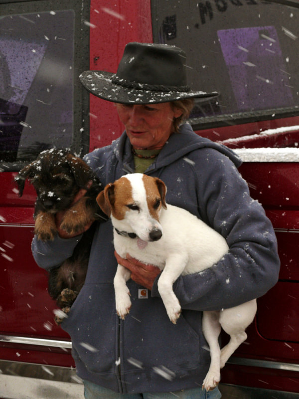 Dog fancier, Freedom, Wyoming, 2008